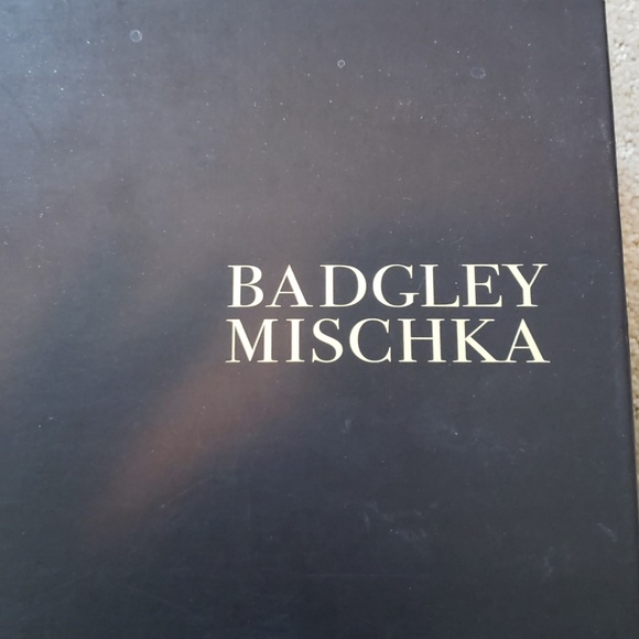 Badgley Mischka - Chocolate Brown Satin Bow Heels - Picture 6 of 6